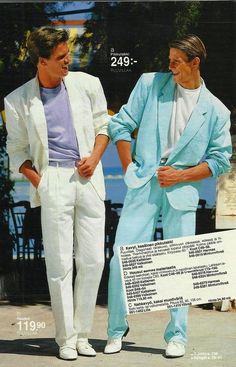 80s Athletic Fashion, Miami Vice Outfit, 80s Men Fashion, Miami Vice Fashion, Dynasty Tv Show, Vintage Men Style