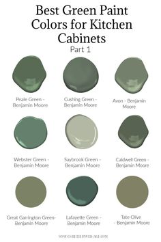 the best green paint colors for kitchen cabinets