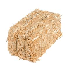 a bale of hay on a white background