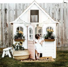 cute little house Playhouse Diy, Kids Playhouse Outdoors, Indoor Playhouse