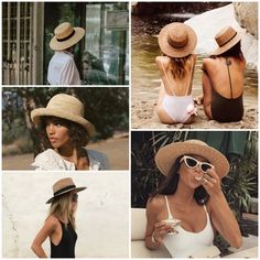 Stay Protected From The Sun In This Stylish Straw Hat. Chic Hats For Warm Weather, Flat Brim Straw Hat For Day Out, One Size, Flat Brim Straw Hat For Day Out, Casual Travel Boater Hat, Natural Boater Hat For Day Out, Unisex Boater Hat For Beach, Travel Fedora For Beach Season, Beachy Flat Brim Hat For Day Out, Summer Hats For Day Out With Short Brim