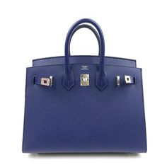 Description: Hermès birkin 25 sapphire blue sellier madame leather bag Palladium hardware Z Stamp 2021 Full Set Height: 8" Depth: 5" Length: 9.75" Birkin 25 (of the period) Made in France Reference number: LU1826214648992 (1stDibs) Seller Location is in Miramar, Florida Shipping Location is in Miami, Florida A return for this item may be initiated within 1 day of delivery This item is priced in the higher range of recent sales of similar Birkin Bags on 1stDibs Experienced sellers undergo a compr Miramar Florida, Birkin Bags, Hermes Birkin 25, Hermes Paris, Birkin 25, Sapphire Blue, Miami Florida, Hermes Birkin, Birkin Bag