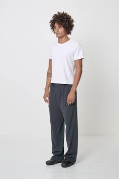 Apartment Pants — Everybody.World by Jerico Mandybur Relaxed Joggers With Elastic Waistband And Straight Hem, Relaxed Cotton Pants With Side Pockets, Relaxed Joggers With Elastic Waistband, Relaxed Fit Cargo Pants With Straight Hem For Everyday, Relaxed Cotton Pants With Straight Hem, Basic Pants With Elastic Waistband For Everyday, Everyday Athleisure Bottoms With Straight Hem, Basic Everyday Pants With Elastic Waistband, Basic Relaxed Fit Sweatpants For Everyday