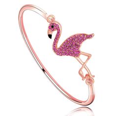 PRICES MAY VARY. Made of high quality brass,lead free and nickel free,and it's hypo allergenic. Silver and Rose Gold color available The Flamingo is about 40mm (1.57 inch) * 28mm (1.1 inch). A beautiful flamingo bracelet with pink crystal, and black for the mouth. The flamingo bracelet would make a perfect gift for any lover of nature, animals or all things tropical! Whatever the reason, you or someone you know loves flamingos! Share some flamingo love with this cute bracelet! A wonderful gifts, Flamingo Bracelet, Mom Birthday Party, Flamingo Love, Beautiful Flamingo, Flamingo Jewelry, Flamingo Birthday Party, Bff Jewelry, Tropical Baby Shower, Cute Bracelet