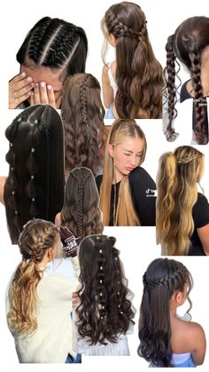 Hairstyles For Medium Length Hair Picture Day, Fish Braids Hairstyles, Hair System Women, Updos For School, Guard Hairstyles, Hair Down Styles