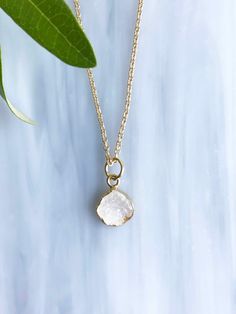 Moonstone druzy pendant necklace, druzy pendant necklace, druzy necklace, druzy jewelry, white moonstone necklace Length of the necklace is 16 inches White Moonstone Necklace With Adjustable Chain, White Dainty Crystal Necklace With Natural Stones, Dainty White Crystal Necklace With Natural Stones, White Moonstone Round Pendant Necklace, White Crystal Necklace With Round Natural Stone Pendant, White Crystal Necklace With Natural Stones In Round Pendant, White Minimalist Round Pendant Crystal Necklace, Minimalist White Round Pendant Crystal Necklace, White Crystal Pendant Necklace With Moon Charm