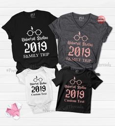 Family Trip Matching 2019 Shirts Universal Studios Shirts | Etsy Universal Studios Shirts, Universal Studios Orlando Trip, Family Disney Shirts Matching, Universal Studios Outfit, Disney Universal Studios, Matching Family Shirt, Matching Family T Shirts, Universal Shirts, Harry Potter Shirts