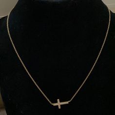 Pav Cubic Zirconia Stones Are Precious On This Horizontal Cross Necklace By Nordstrom. Goldtone Plated. Lobster Clasp. Delicate And Understated. 15” W/ 2” Extender; 1/2”W X 7/8”L Pendant Nwot Nordstrom Necklaces For Gifts, Horizontal Cross Necklace, Nordstrom Jewelry, Womens Jewelry Necklace, Lobster Clasp, Cross Necklace, Cubic Zirconia, Gold Tones, Jewelry Necklaces