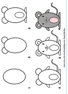 the instructions for how to draw an animal