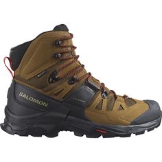 the salmon hiking boot is shown in brown and black