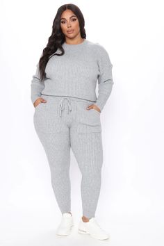 Cozy Nights Pant Set - Rust, Matching Sets | Fashion Nova Rust Sweater, Olive Sweater, Loungewear Women, Curve Dresses, Womens Loungewear, Sweater Set, Pant Set, Rompers Women, High Waisted Leggings