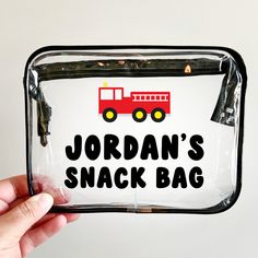 These bags make the PERFECT snack bags for your diaper bag, purse, backpack, car, etc! Keep snacks organized (and if you have more than one kid, separate!) Can be totally customized and personalized! Custom order available upon request ----------------------- About the Bag: The 7.5 x 5.5 x 2.2 inch clear travel toiletry bag strictly follows TSA 3-1-1 liquids rule for carry-on bag of all airlines, so you can easily and quickly pass through security screening with it in the airport The TSA approve Tsa Approved Toiletries, Snack Organizer, Clear Cosmetic Bag, Clear Makeup Bags, Purse Backpack, Travel Bottles, Snack Bags, Toiletry Bag Travel, Kids Snacks