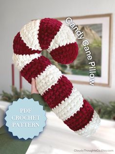 This Patterns & Blueprints item by CloudyThoughtsCo has 3409 favourites from Etsy shoppers. Is dispatched from United States. Listed on 31 Oct, 2024 Crochet Candy Cane, Candy Cane Pillow, Crochet Candy, Crafts Cute, Crocheted Christmas, Winter Crochet, Crochet Decor, Crochet Bedspread