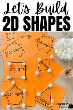 this is an easy way to learn how to build 3d shapes with marshmallows