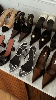 darjabarannik Shoes Asthetic Pics, Luxury Shoes Aesthetic, Designer Shoes And Bags, Designer Shoes Aesthetic, Staple Shoes For Women, Shoes Astethic, Desginer Shoes, Minimalist Shoe Collection, Heels Aesthetic Classy