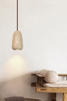 Ora Stone Pendant Lamp - SamuLighting Wood Details, Living Room Den, Wood Detail, Stone Pattern, Interior Styles, Glass Lighting, Edison Light Bulbs, Stone Pendant, Wood Metal