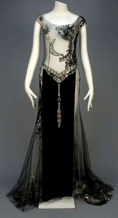 Edwardian Art Deco Gown, 파티 드레스, Retro Mode, فستان سهرة, Vintage Gowns, 1930s Fashion, 1920s Fashion, Moda Vintage