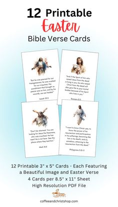 Bible Verse Printables Easter