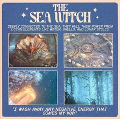 Siren Magic, Secular Witchcraft, Ocean Witch, Water Magick, Journal Witchcraft, Witch Aesthetics, Nature Spirituality, Positivity Art, Cottagecore Halloween