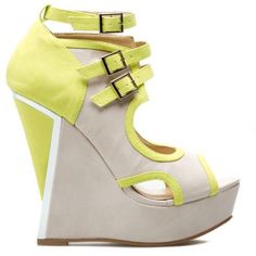 Shoe Dazzle's Scene Mya Platform Wedge Heels In Taupe & Yellow. Features 1 Ankle Strap Buckle And 2 Buckles Below The Ankle. Strikingly Comfortable. This Item Is Brand New. Comes Nwob. Please See All Photos And Let Me Know If You Have Any 'S. Woman's Size 10 Soft Faux Leather Approx 5" Wedge Heel | 2" Front Platform Metallic Silver In Back Of Heel Smoke-Free Home Bundle & Save - Buy 2 Or More Items & Get A 10% Discount Automatically At Checkout! Plus Save $ On Shipping! Yellow Heels With 4-inch Heel For Spring, Spring Yellow Heels With 4-inch Heel, Yellow Closed Toe Platform Heels, Yellow Wedge Heel Sandals For Spring, Yellow Wedge Sandals For Spring, Yellow Synthetic Platform Heels, Yellow Wedge Sandals With Ankle Strap, Yellow Sandals With 4-inch Heel For Spring, Yellow Ankle Strap Wedge Sandals