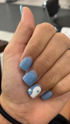 Dipped Nail Ideas, Nails With Hearts, Yin Yang Nails, Alaska Cruise, Dipped Nails, Boy Blue, Yin Yang, Nail Ideas