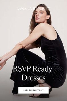 Explore dresses designed for every occasion, big or small. Tap the Pin to shop dresses from Banana Republic. Italian Capsule Wardrobe, Stars Converse, October 31, Fashion Tips For Women, Style Mistakes, Perfect Woman, Beautiful Gowns, Fall Dresses, Cocktail Dress Party