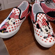 New, Size 3. Fun Sneakers With Character Print And Round Toe, Disney Character Print Sneakers With Round Toe, Mickey Mouse Themed Fun Round Toe Sneakers, Casual Minnie Mouse Sneakers With Round Toe, Casual White Minnie Mouse Sneakers, Minnie Mouse Sneakers With Round Toe In Synthetic, Minnie Mouse Synthetic Sneakers With Round Toe, Red Mickey Mouse Sneakers With Round Toe, Casual Black Mickey Mouse Sneakers