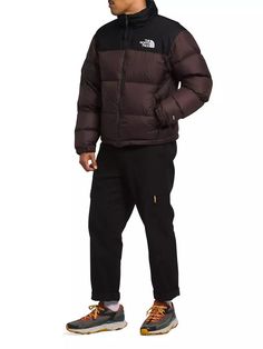 Built for mountain and city life, the 1996 Retro Nuptse jacket by The North Face has an unmistakable silhouette. With its water-repellent ripstop fabric and oversize down baffles for warmth, this jacket was made for the outdoors. It features a stow-away hood, Vislon© center front zipper, zipper slant pockets, elasticized cuffs, and a shockcord waistband for optimal comfort..Stow-away hood.Stand collar.Long sleeves.Zipper front.Concealed zipper slant pockets.Elasticized cuffs.Shockcord waistband. The North Face Down Puffer Jacket For Outdoor, Functional The North Face Puffer Jacket With Pockets, The North Face Winter Outdoor Work Outerwear, The North Face Winter Outerwear For Outdoor Work, The North Face Streetwear Puffer Jacket With Detachable Hood, The North Face Down Puffer Jacket For Streetwear, The North Face Puffer Jacket With Pockets For Outdoor, The North Face Nylon Puffer Jacket With Pockets, Urban Puffer Jacket For Hiking In Fall