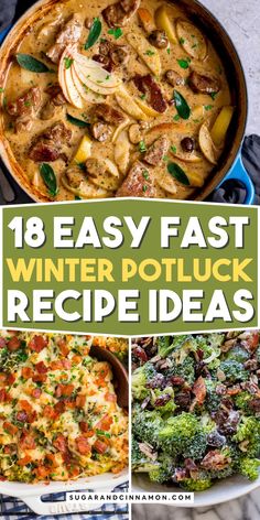 Easy Winter Potluck Recipes Potluck Recipes, Winter Recipes, Winter Food