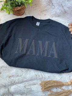 T Shirt 100% Preshrunk Cotton, Puff Vinyl in Black, Short Sleeve. Puff Letter Shirts, Puffy Vinyl Shirt, 3d Puff Vinyl Shirt Ideas, Puff Vinyl Shirt Designs, Black Puff Vinyl On Black Shirt, Puff Vinyl Designs, Puff Vinyl Shirt Ideas, Puff Vinyl Shirt, Mama Puff Vinyl Sweatshirt