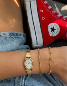 Hand Stack, Gold Converse, Jewelry Stack, Gold Bracelets Stacked, Gold Watches Women, Mangalore