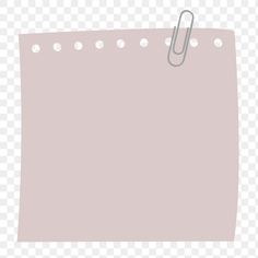 a pink paper clipping with white dots on it and a metal hook in the middle