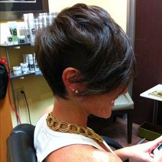 Super cute cut! Hair Today Gone Tomorrow, Long Pixie Hairstyles, Hair Done, Long Pixie, Hair Envy, Love Hair, Pixie Hairstyles, Undercut