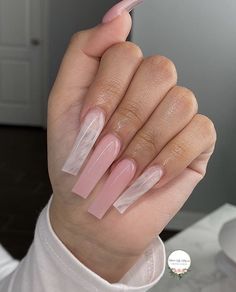 Glam Acrylic Nails, Her Nails, Short Square Acrylic Nails, Acrylic Nails Coffin Pink, Long Square Acrylic Nails, Bling Acrylic Nails, Short Acrylic Nails Designs, Pink Acrylic Nails