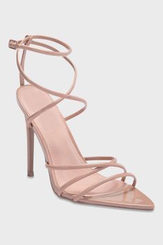 nude strappy sandals front Nude Strappy Sandals, Sandals With Heels, Hak Tinggi, Nude Strappy Heels, Oc Outfits, Prom Inspo, Sparkle Heels, Soft Gamine, Prom Heels