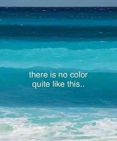 there is no color quite like this on the ocean waves and blue sky with white clouds