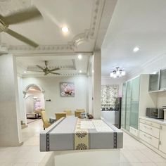 the kitchen is clean and ready for us to use in its new owner's home