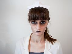 DIY Zombie Nurse Halloween Makeup Tutorial | The Luxury Spot Dead Nurse Makeup, Zombie Nurse Makeup, Dead Zombie Makeup, Halloween Nurse Makeup, Addams Family Makeup, Zombie Makeup Diy, Zombie Nurse Costume, 2022 Costume Ideas, Nurse Makeup