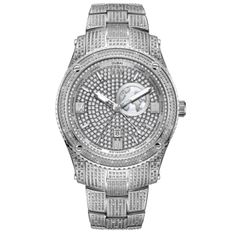 JBW Jet Setter GMT J6370B | Men's Stainless Steel Diamond Watch Gold Diamond Watch, Gold Diamond Watches, Dope Jewelry, Electronic Gifts, Time Zones, Jet Setter, Mens Gold, Diamond Watch, Chronograph Watch