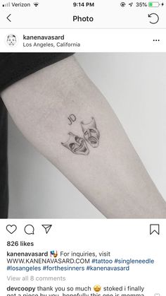 a person with a tattoo on their arm