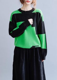 Oversized black patchwork green knitwear oversize o neck knitted pullover

 Materials used: knit fabric

Measurement:One size fits all for this item. Please make sure your size doesn't exceed this size: XL/US16-18/EUR44   
   
length 59cm / 23.01"
Shoulder 55cm / 21.45"
bust 102cm / 39.78"
Sleeve length 50cm / 19.5"



We ship worldwide.

Tracking numbers provided for all orders. Oversize Pullover, Pull Oversize, Knitted Pullover, One Size Fits All, Knitted Fabric, Knitwear, Two By Two, Sleeve Length, Sweatshirts