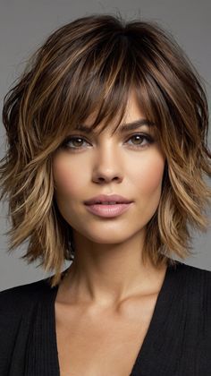 👩 Ready to embrace your natural texture? Add stunning dimension to your hair with this Modern Short Layered Haircut Short Layered Haircuts. Master the art of creating face-framing highlights. Great for hiding grown-out roots between salon visits. Easy to maintain and style at home. Click for a step-by-step guide! #ModernShortLayeredHaircutShortLayeredHaircuts Layered Haircut Short, Short Layered Haircuts For Women, Extreme Haircut, Venus Of Willendorf, Layered Haircuts For Women, Framing Highlights, Trending Hair, Edgy Haircuts, Layered Hairstyles