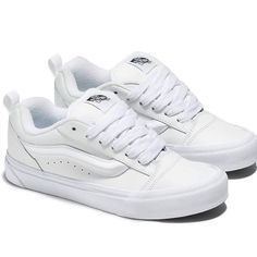 White Leather Vans, Vans Old School, Leather Vans, Tenis Vans, Vans Outfit, Vans White, Shoes Vans, White Vans, Swag Shoes