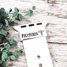 This watch charm features the word Pacemaker with the caduceus symbol. It slides right onto your watch band so that in case of an emergency, medical personnel will be able to see and know that you have a pacemaker. It is a great reassurance that your medical information will be readily available if need be.   It is 1/4" tall and made of a lightweight pure aluminum. It is not a solid bar - the ends come together in the back as shown in the 6th picture. It's very easy to put on. You just slide it Caduceus Symbol, Medical Alert, Cuff Watch, Id Tag, Accessories Watches, Smart Watch, Watch Bands, Medical, Cuff