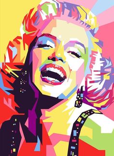 marilyn monroe pop art print featuring the painting marilyn monroe pop art by person