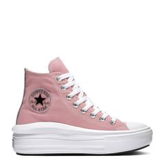 Converse Chuck Taylor All Star Move Size: Men 10.5/women 12.5.  Color: Pink.  Gender: unisex.  Age Group: adult. Light Pink Converse, Allure Men, Chuck Taylor All Star Move, All Star Lugged, Converse Chuck Taylor White, Black Lotus, Water Shoes For Men, Pink Converse, Casual Dress Shoes