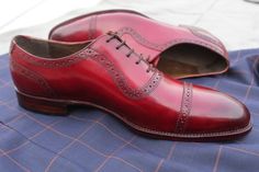 Crafted Leather Burgundy Leather Classic Men Oxford Dress Shoes on Storenvy Red Fitted Oxfords For Office, Fitted Burgundy Leather Shoes For Business, Fitted Red Oxfords For Office, Formal Fitted Oxfords With Red Sole, Elegant Burgundy Oxfords For Formal Wear, Elegant Burgundy Oxfords For Formal Occasions, Elegant Red Fitted Oxfords, Elegant Burgundy Cap Toe Oxfords, Red Fitted Elegant Oxfords