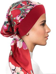 PRICES MAY VARY. Bamboo Viscose Fabric--natural,lightweight and stretchy,Soft like silk and smooth like milk,make sensitive scalp cool in summer and warm NOT HOT in winter. chemo headwear for women:The turban provides total head coverage (Head circumference about: 55-60 cm /21.65-23.62 inches), perfect for women undergoing hair loss due to chemotherapy treatments, Alopecia or other medically related hair loss. It is made specifically to be worn by women who have little to no hair.DIY many tie wa Silky Soft Hair, Chemo Headwear, Hair Diy, Hair Turban, African Head Wraps, Sensitive Scalp, Chemo Caps, Chemo Hat, Turban Style