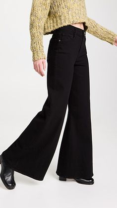 FRAME Le Palazzo Pants Trendy Stretch Wide-leg Jeans, High Rise Cotton Flares For Fall, High Waist Stretch Flares With Five Pockets, Chic Full-length Cotton Flare Jeans, Stretch Wide Leg Flare Jeans With Five Pockets, Chic Stretch Flares With Five Pockets, Fall Wide Leg Cotton Flare Jeans, Modern Full-length Flare Jeans For Fall, Non-stretch Wide-leg Jeans For Fall