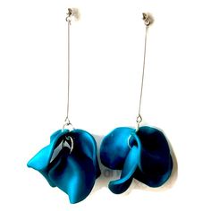 I Handcrafted These Earrings Out Of Polymer Clay And They Are Brand New And Fresh Out Of The Oven. Lightweight, Comfortable Dangle Earrings With Ball Posts. Teal/Turquoise Flower Petals Hang From A Long Silver Wire. These Are Super Trendy Right Now And Look Good Both With Casual Outfits And For Events. There Are Some Minor Imperfections That Add Character To The Handmade Design And Make Them Truly One Of A Kind. Would Be Great As A Gift Too. Blue Flower Earrings With Ear Wire For Party, Elegant Blue Metal Clip-on Earrings, Blue Dangle Clip-on Earrings For Party, Blue Dangle Flower Earrings For Party, Blue Drop Flower Earrings For Party, Blue Flower Earrings For Party, Elegant Blue Nickel-free Flower Earrings, Handmade Blue Clip-on Earrings For Party, Handmade Blue Clip-on Party Earrings